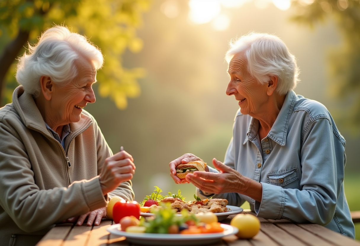 Диетолог консултира възрастна жена